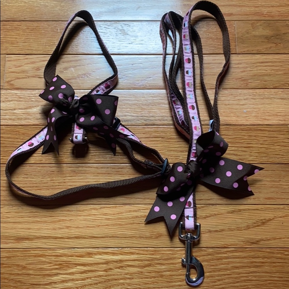 Cupcake Dog Harness & Leash